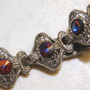 Multi-coloured Gem Tennis Bracelet